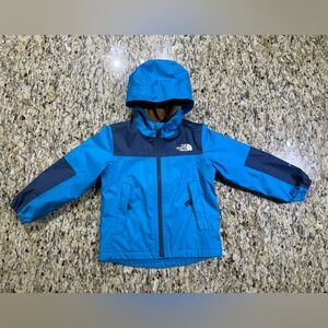 3T The North Face Warm Storm Rain Jacket Kids in Acoustic Blue